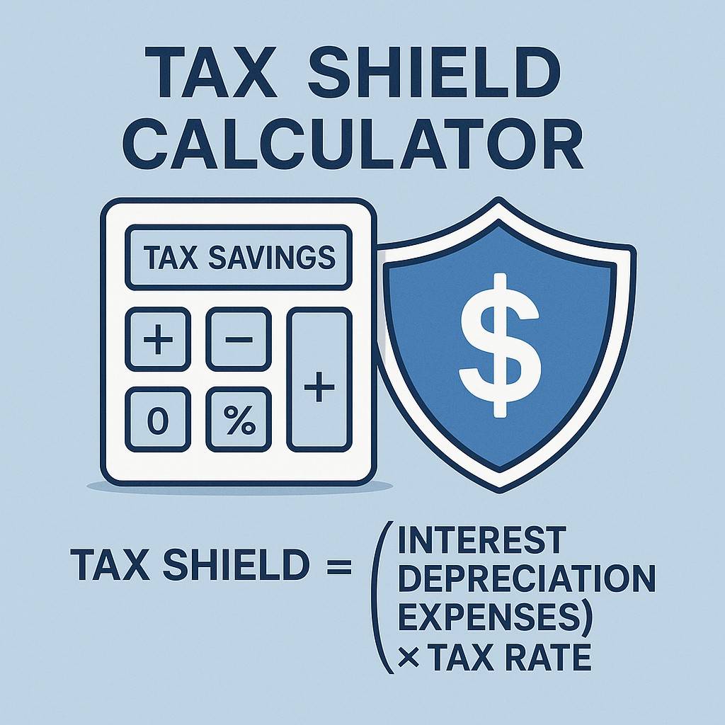 Tax shield calculation tool demonstrating deduction benefits for taxpayers