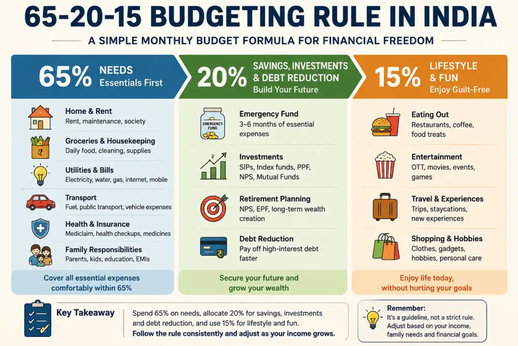 65-20-15 Budgeting Rule Infographic 