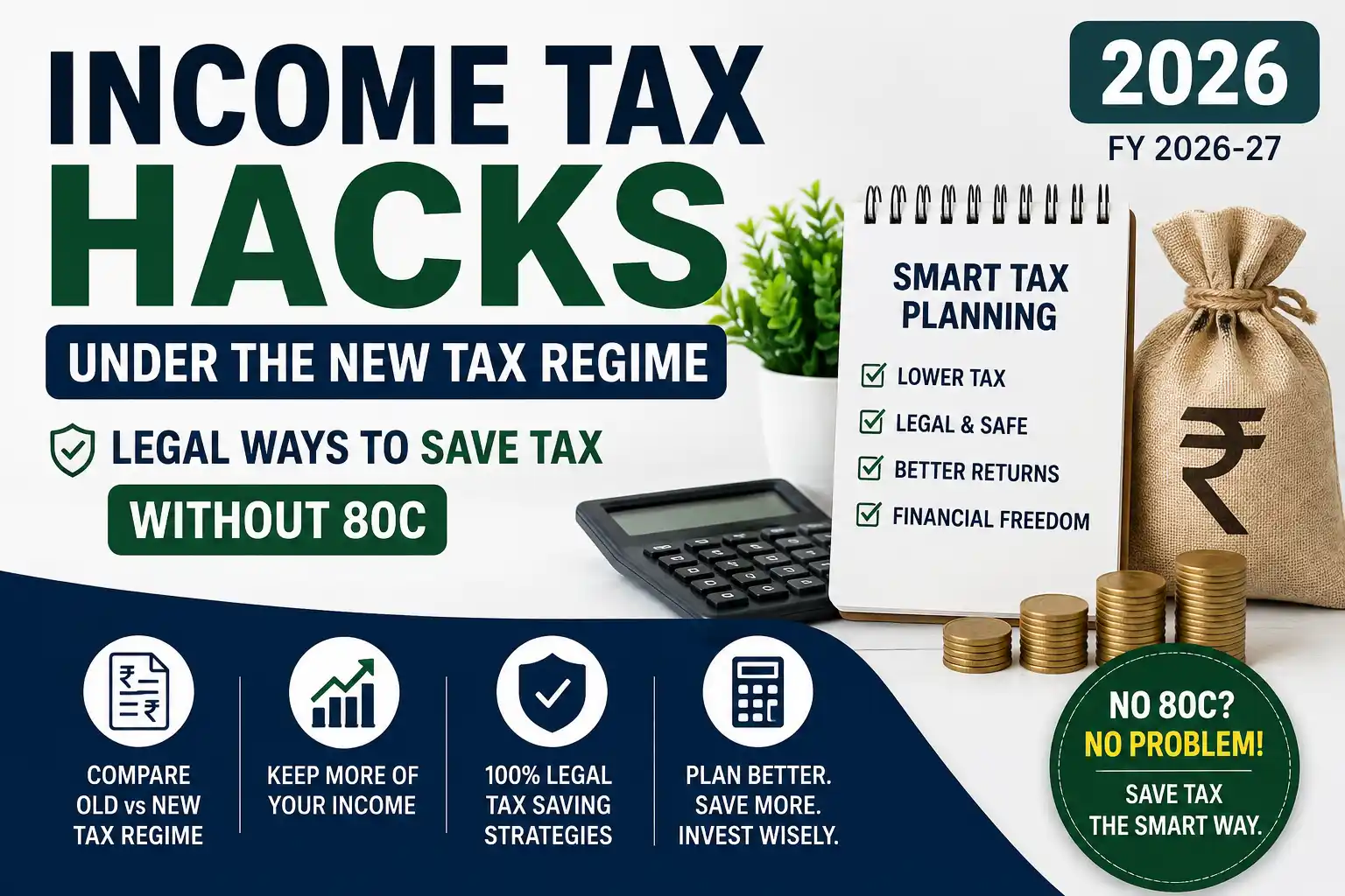 Income tax hacks under the new tax regime in India 2026