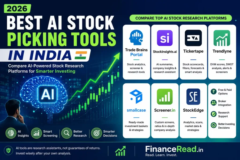 Best AI stock picking tools in India 2026 comparison