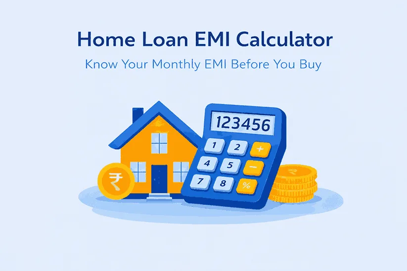 home loan emi calculator india to calculate monthly emi and interest