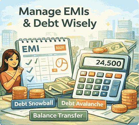 Loans and debt control EMI planning