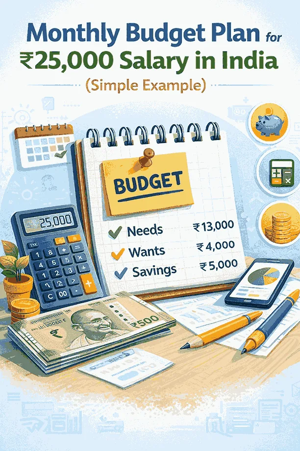 monthly budget plan for 25000 salary in india example