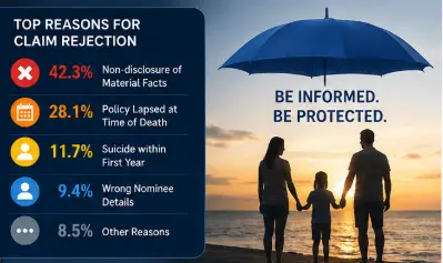 top reasons for insurane claim  rejection in India