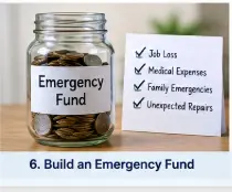 Building an emergency fund to prepare for job loss, medical expenses and unexpected costs